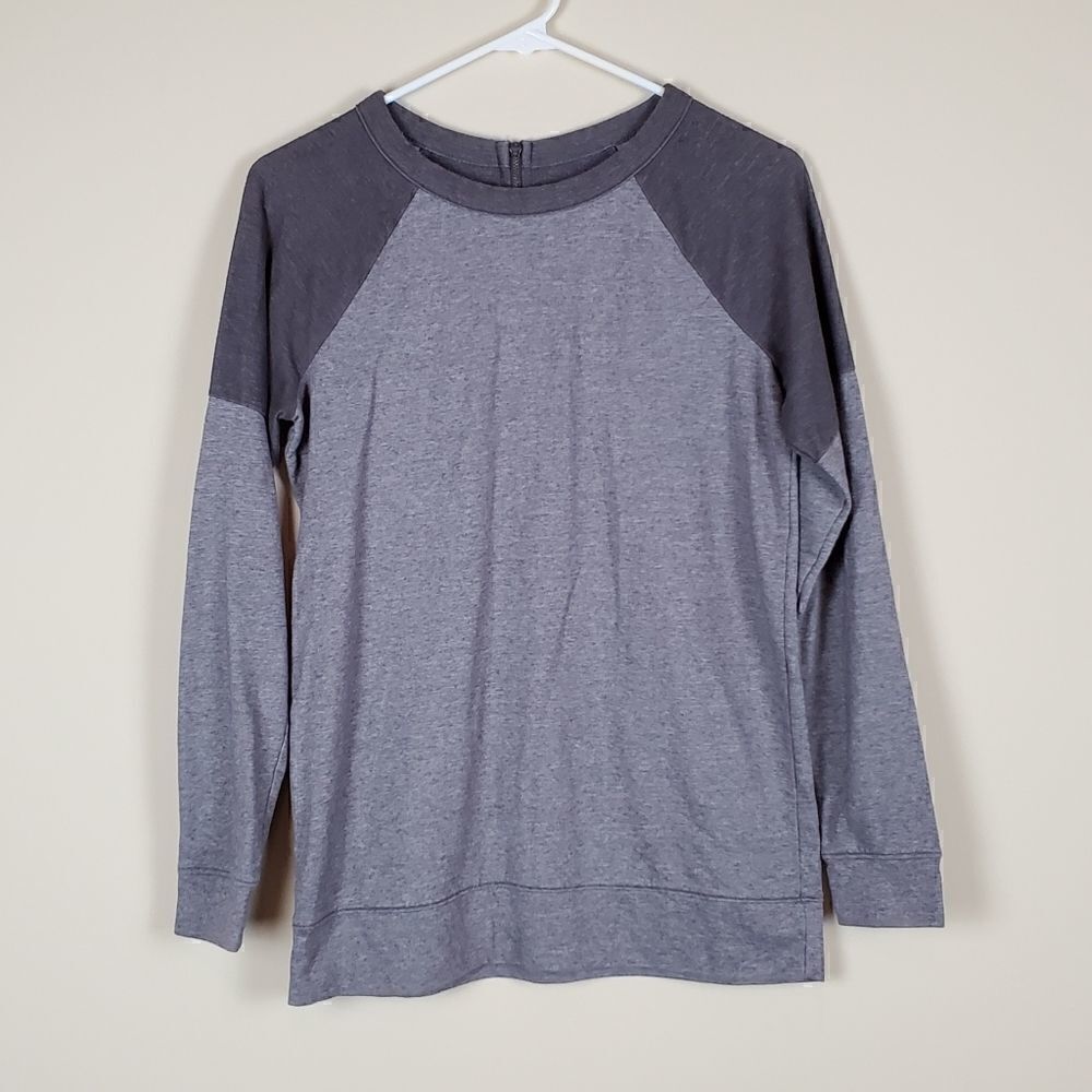 Lou & Grey Gray Long Sleeve Shirt XS